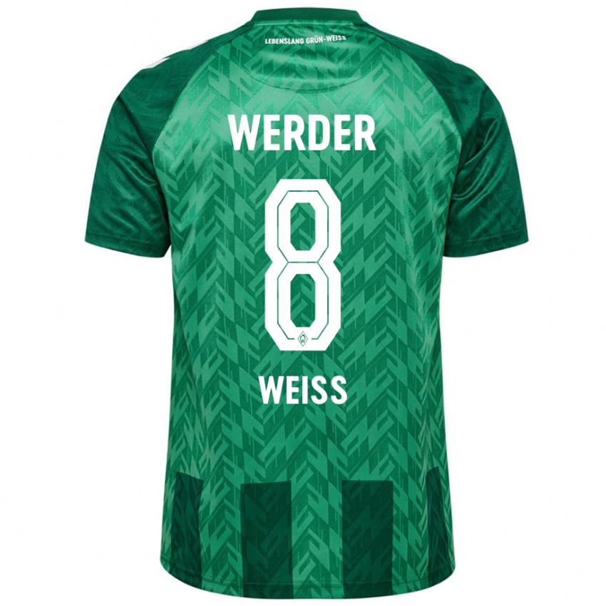 Kinder Michelle Weiss #8 Grün Heimtrikot Trikot 2024/25 T-Shirt Schweiz