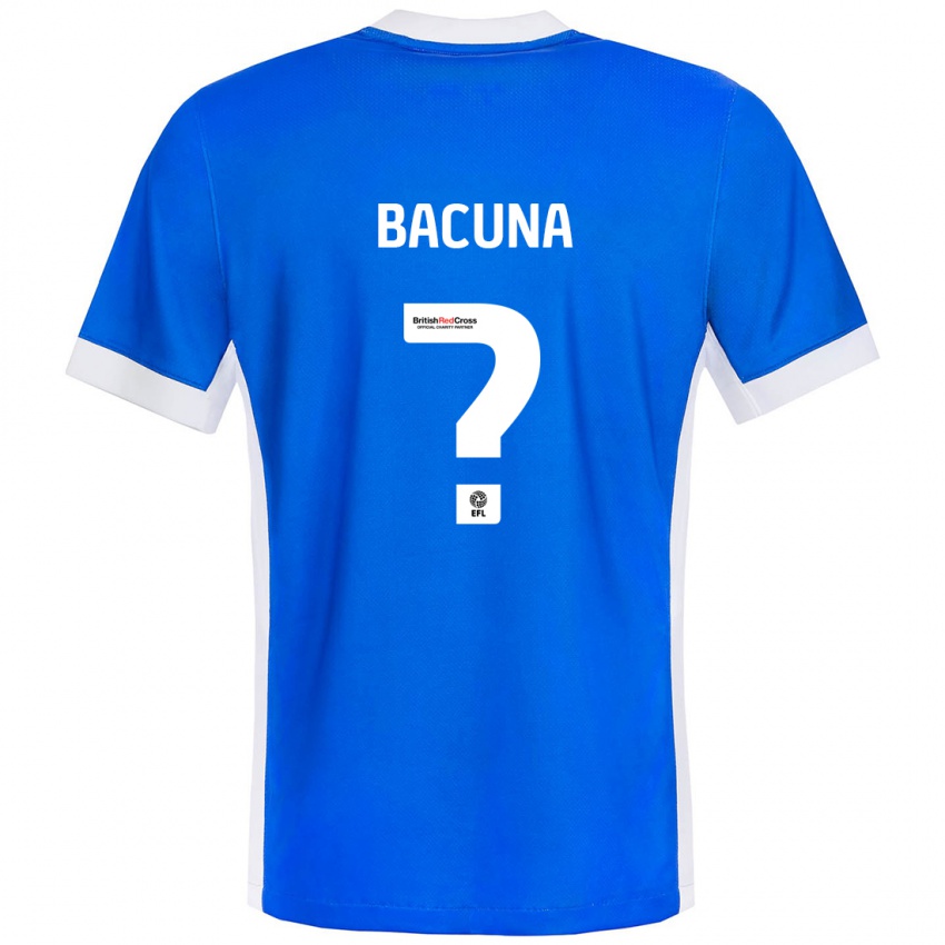 Kinder Juninho Bacuna #0 Blau Weiß Heimtrikot Trikot 2024/25 T-Shirt Schweiz