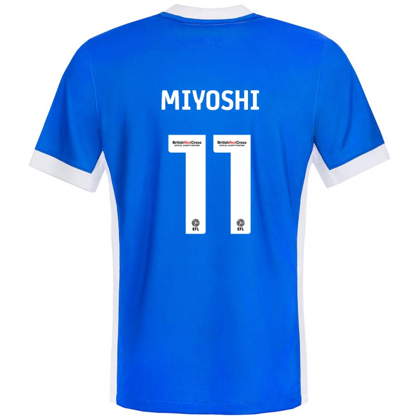 Kinder Koji Miyoshi #11 Blau Weiß Heimtrikot Trikot 2024/25 T-Shirt Schweiz