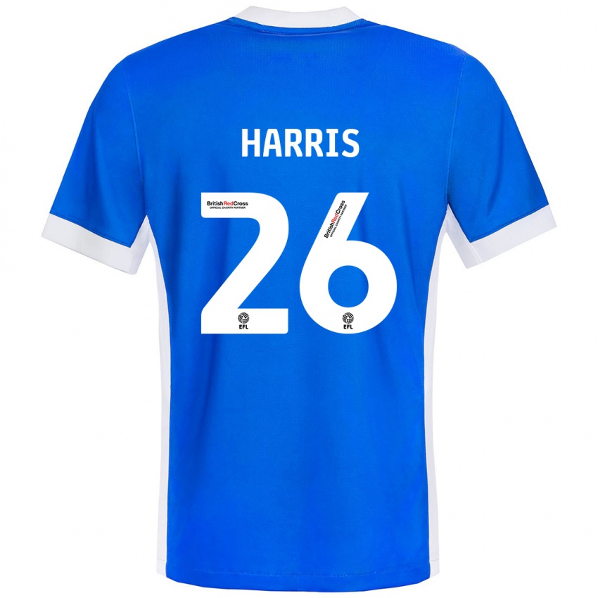 Kinder Luke Harris #26 Blau Weiß Heimtrikot Trikot 2024/25 T-Shirt Schweiz