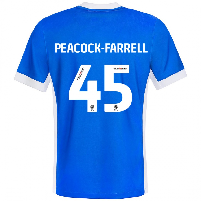 Kinder Bailey Peacock-Farrell #45 Blau Weiß Heimtrikot Trikot 2024/25 T-Shirt Schweiz