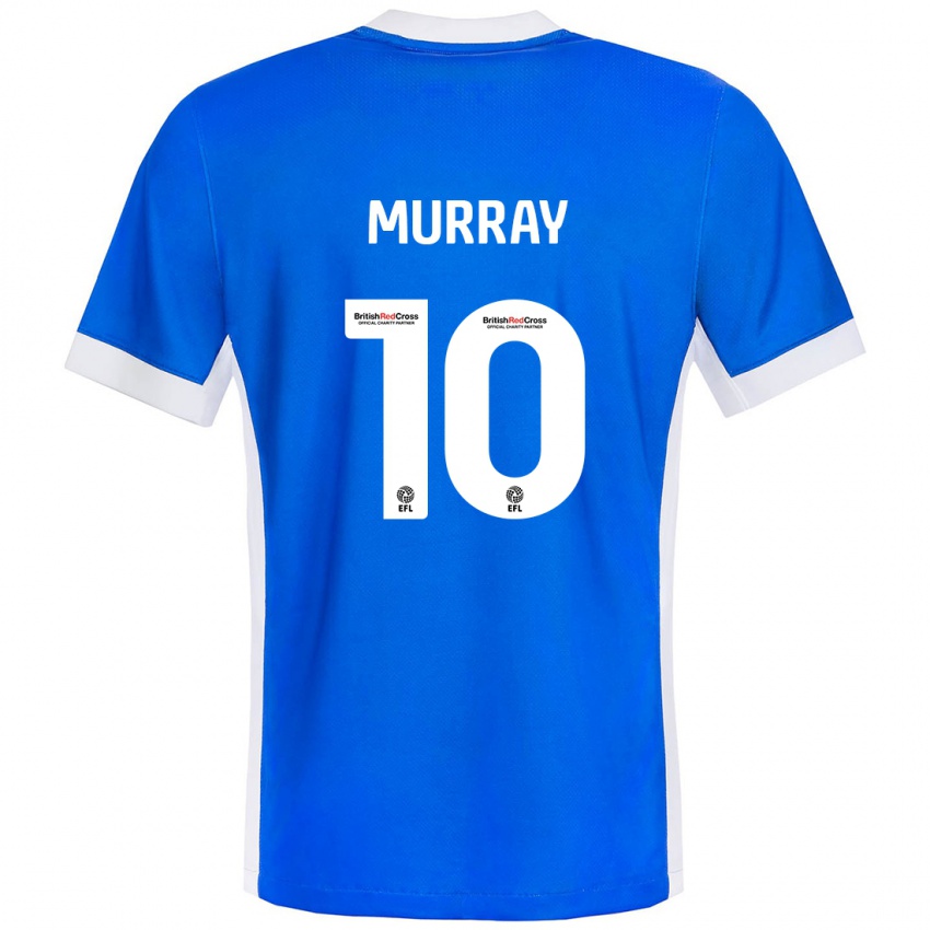 Enfant Maillot Christie Murray #10 Bleu Blanc Tenues Domicile 2024/25 T-Shirt Suisse