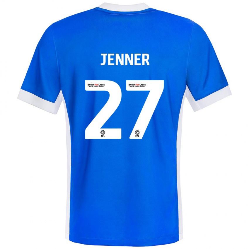 Kinder Abbi Jenner #27 Blau Weiß Heimtrikot Trikot 2024/25 T-Shirt Schweiz