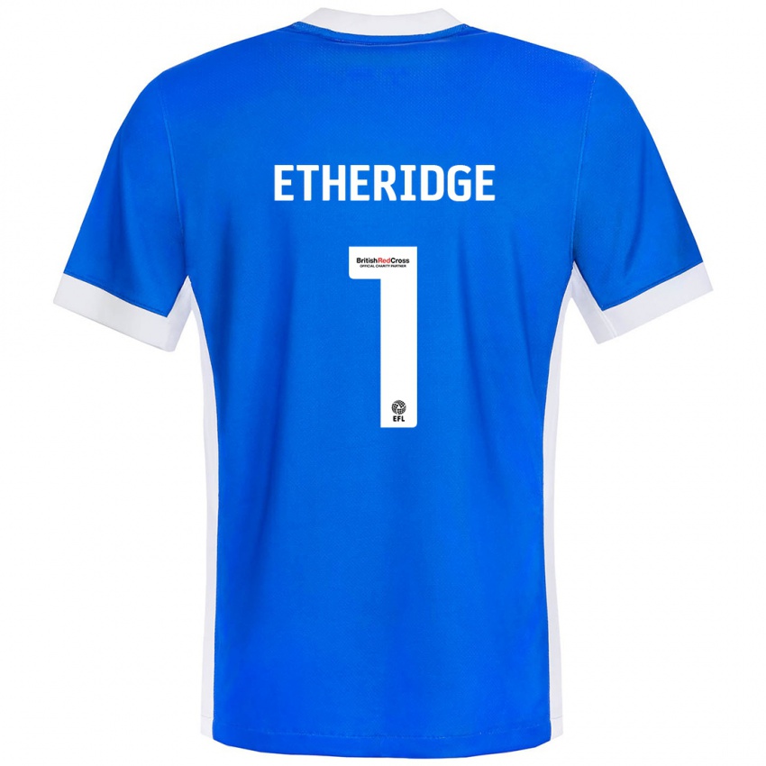 Kinder Neil Etheridge #1 Blau Weiß Heimtrikot Trikot 2024/25 T-Shirt Schweiz