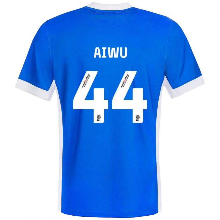 Kinder Emanuel Aiwu #44 Blau Weiß Heimtrikot Trikot 2024/25 T-Shirt Schweiz