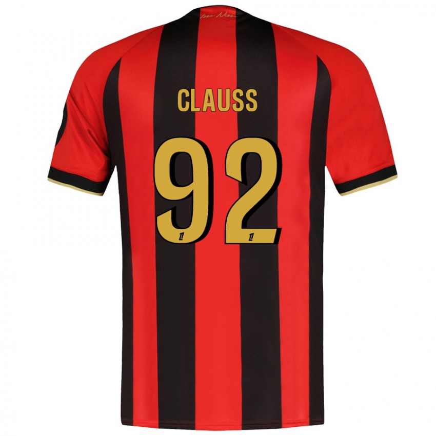 Kinder Jonathan Clauss #92 Rot Schwarz Heimtrikot Trikot 2024/25 T-Shirt Schweiz