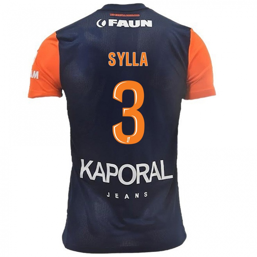 Kinder Issiaga Sylla #3 Marineblau Orange Heimtrikot Trikot 2024/25 T-Shirt Schweiz