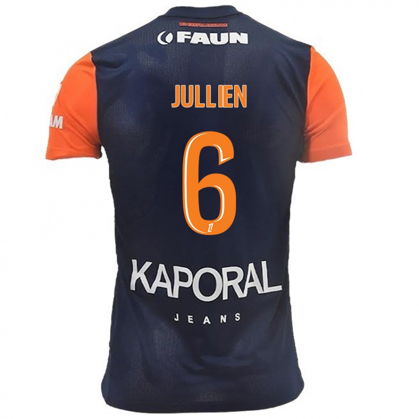 Kinder Christopher Jullien #6 Marineblau Orange Heimtrikot Trikot 2024/25 T-Shirt Schweiz