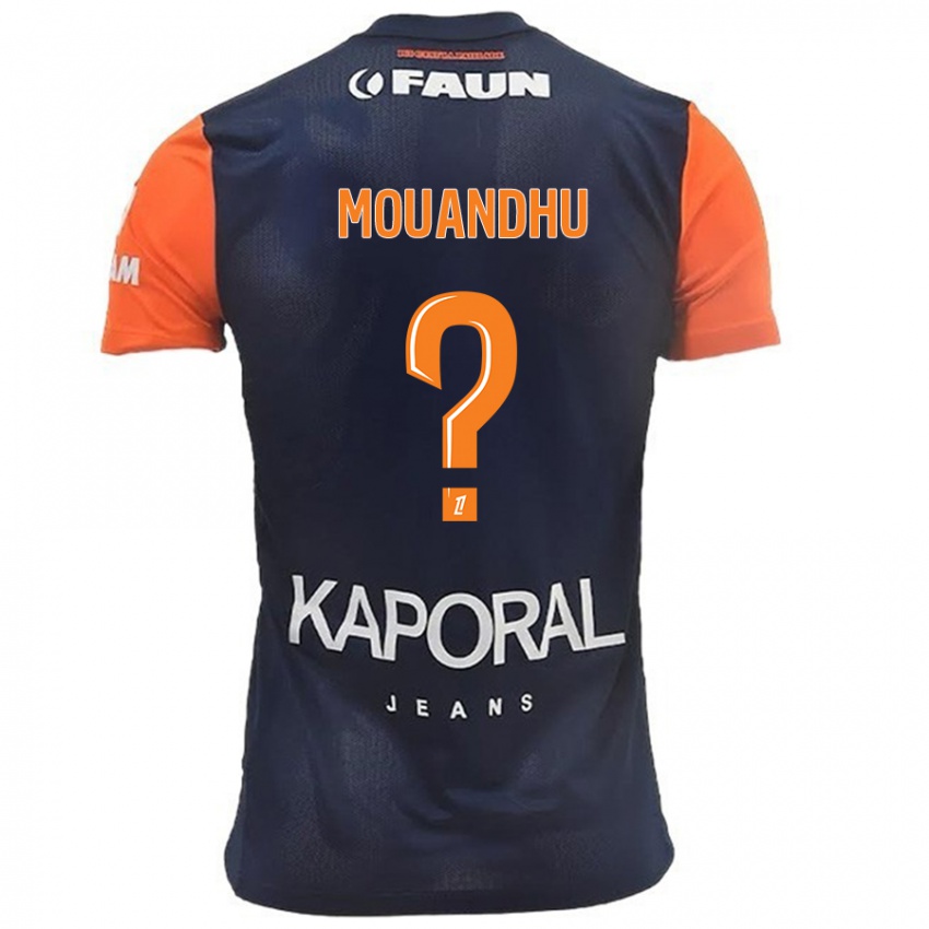 Kinder Ali Mouandhu #0 Marineblau Orange Heimtrikot Trikot 2024/25 T-Shirt Schweiz