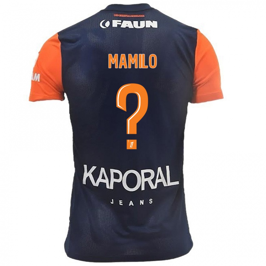 Kinder Craig Mamilo #0 Marineblau Orange Heimtrikot Trikot 2024/25 T-Shirt Schweiz