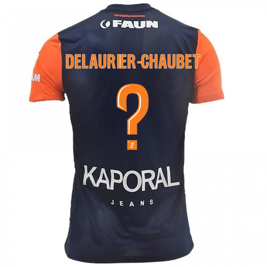 Kinder Tom Delaurier-Chaubet #0 Marineblau Orange Heimtrikot Trikot 2024/25 T-Shirt Schweiz