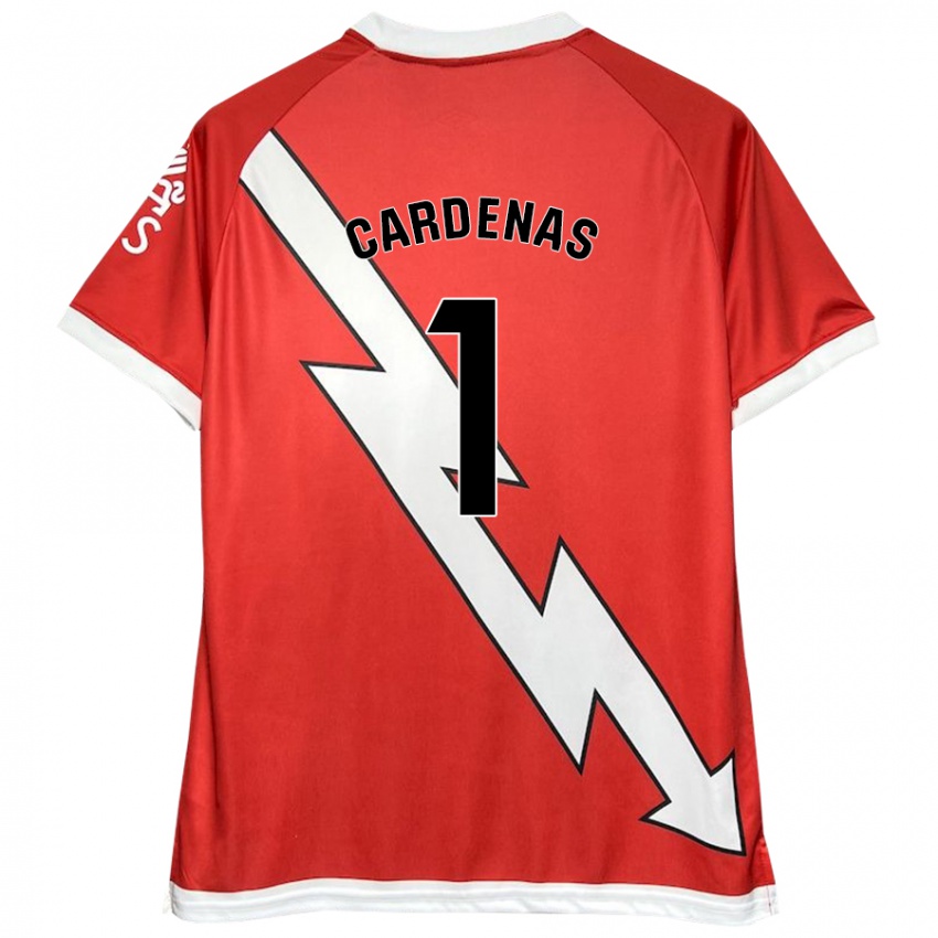 Kinder Dani Cárdenas #1 Weiß Rot Heimtrikot Trikot 2024/25 T-Shirt Schweiz