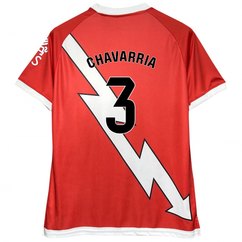 Kinder Pep Chavarría #3 Weiß Rot Heimtrikot Trikot 2024/25 T-Shirt Schweiz