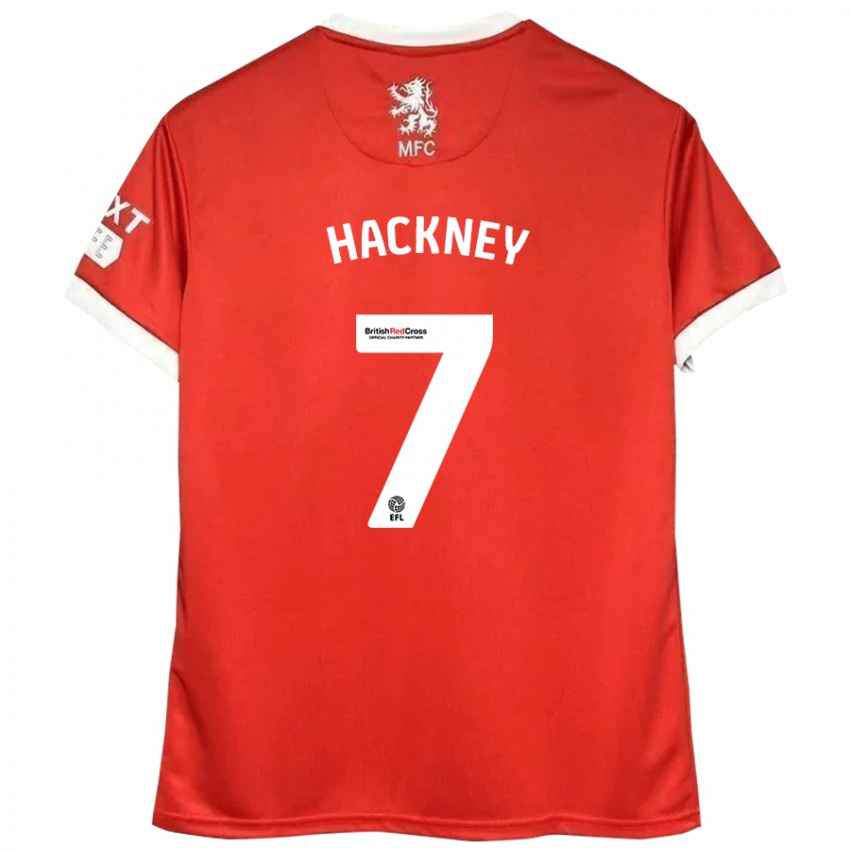 Kinder Hayden Hackney #7 Rot Weiß Heimtrikot Trikot 2024/25 T-Shirt Schweiz