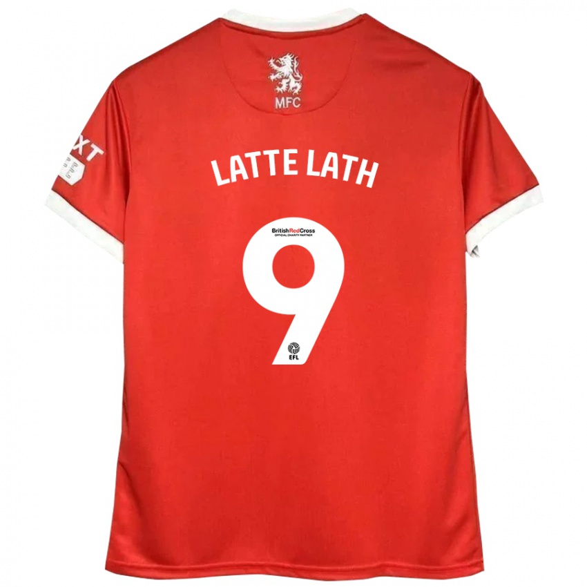 Kinder Emmanuel Latte Lath #9 Rot Weiß Heimtrikot Trikot 2024/25 T-Shirt Schweiz