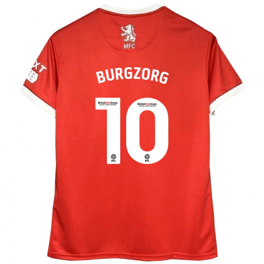 Kinder Delano Burgzorg #10 Rot Weiß Heimtrikot Trikot 2024/25 T-Shirt Schweiz