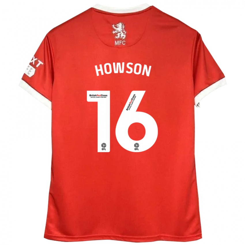 Kinder Jonathan Howson #16 Rot Weiß Heimtrikot Trikot 2024/25 T-Shirt Schweiz