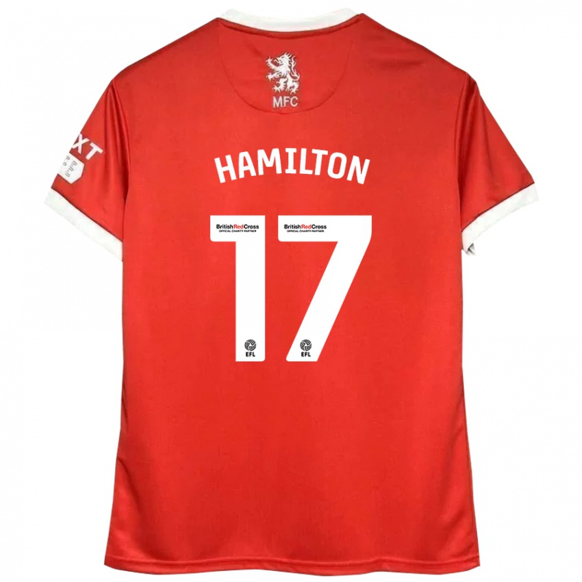 Kinder Micah Hamilton #17 Rot Weiß Heimtrikot Trikot 2024/25 T-Shirt Schweiz