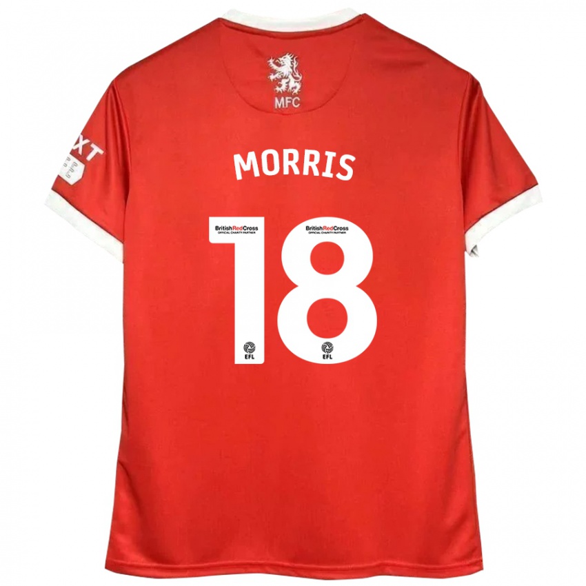 Kinder Aidan Morris #18 Rot Weiß Heimtrikot Trikot 2024/25 T-Shirt Schweiz