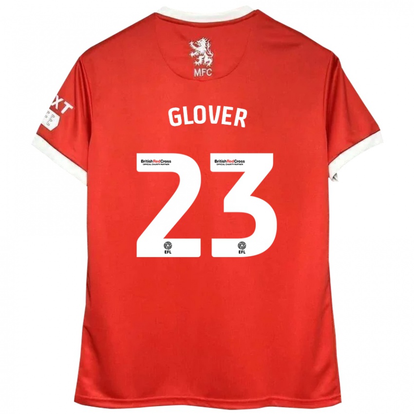 Kinder Tom Glover #23 Rot Weiß Heimtrikot Trikot 2024/25 T-Shirt Schweiz