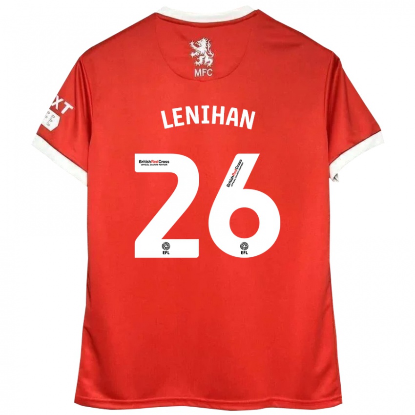 Kinder Darragh Lenihan #26 Rot Weiß Heimtrikot Trikot 2024/25 T-Shirt Schweiz