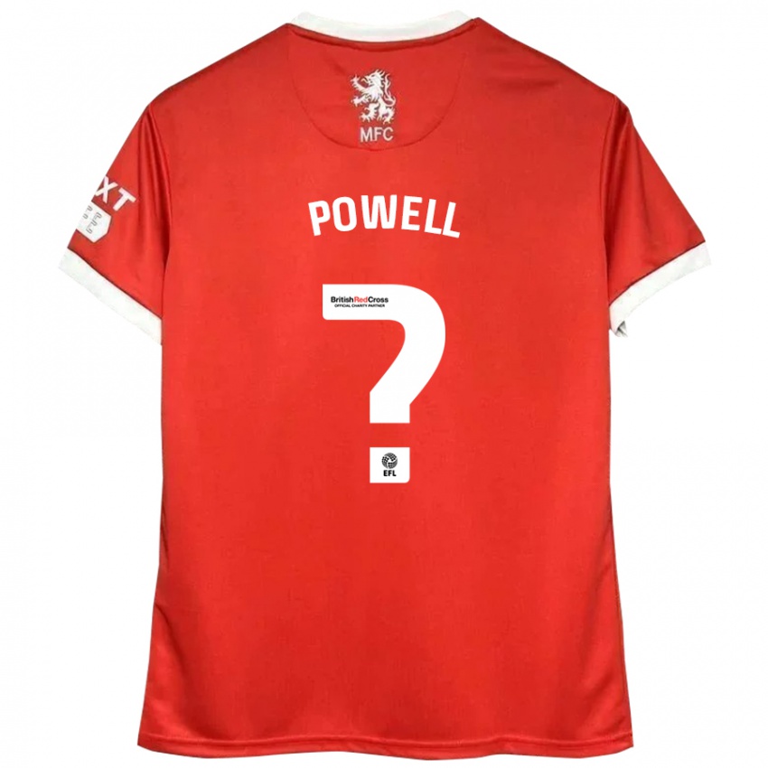 Kinder Rio Patterson-Powell #0 Rot Weiß Heimtrikot Trikot 2024/25 T-Shirt Schweiz