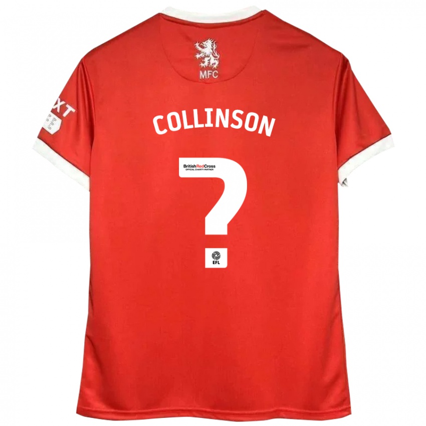 Kinder Isaac Collinson #0 Rot Weiß Heimtrikot Trikot 2024/25 T-Shirt Schweiz