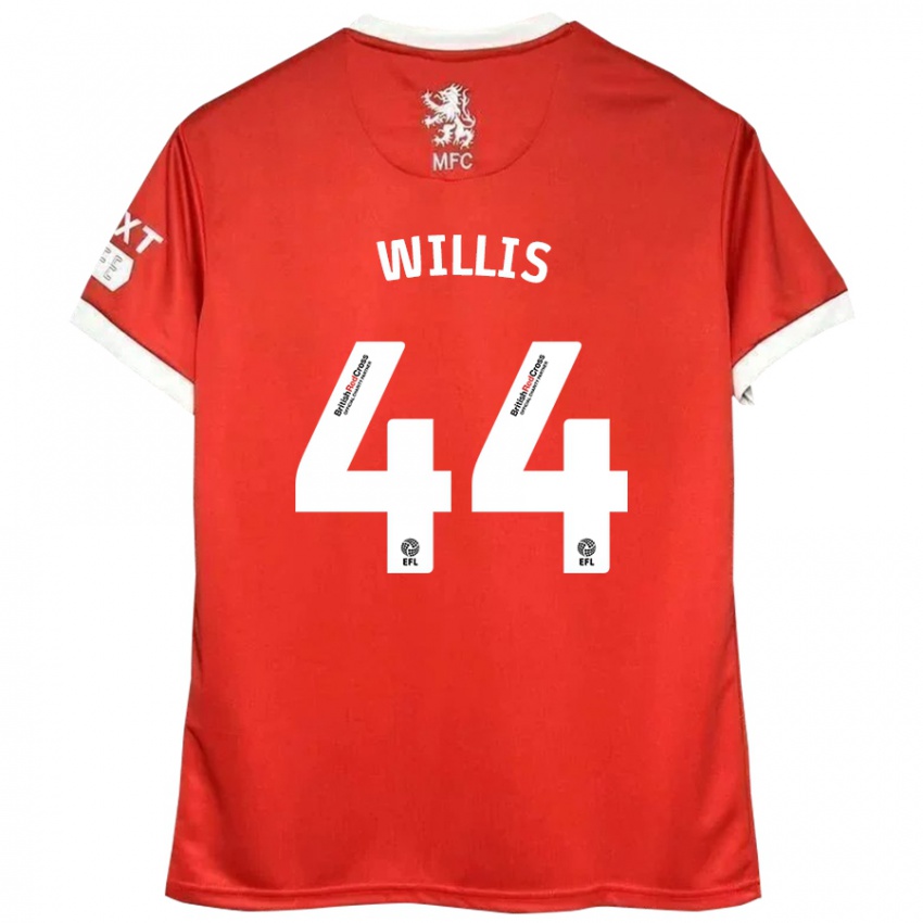 Kinder Pharrell Willis #44 Rot Weiß Heimtrikot Trikot 2024/25 T-Shirt Schweiz