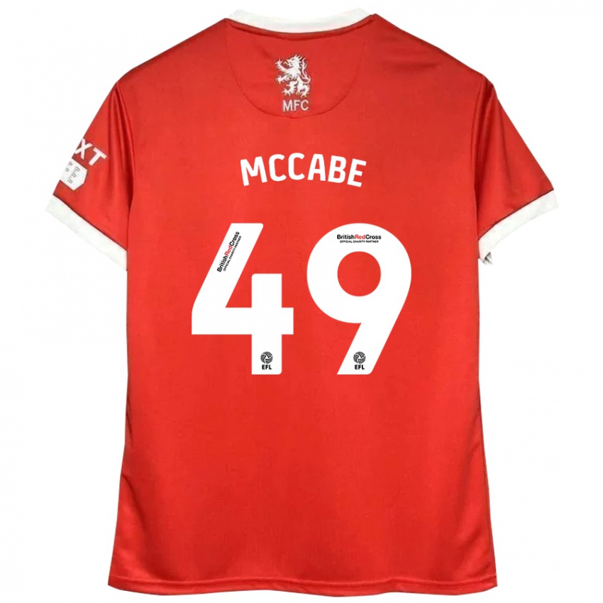 Kinder Law Mccabe #49 Rot Weiß Heimtrikot Trikot 2024/25 T-Shirt Schweiz