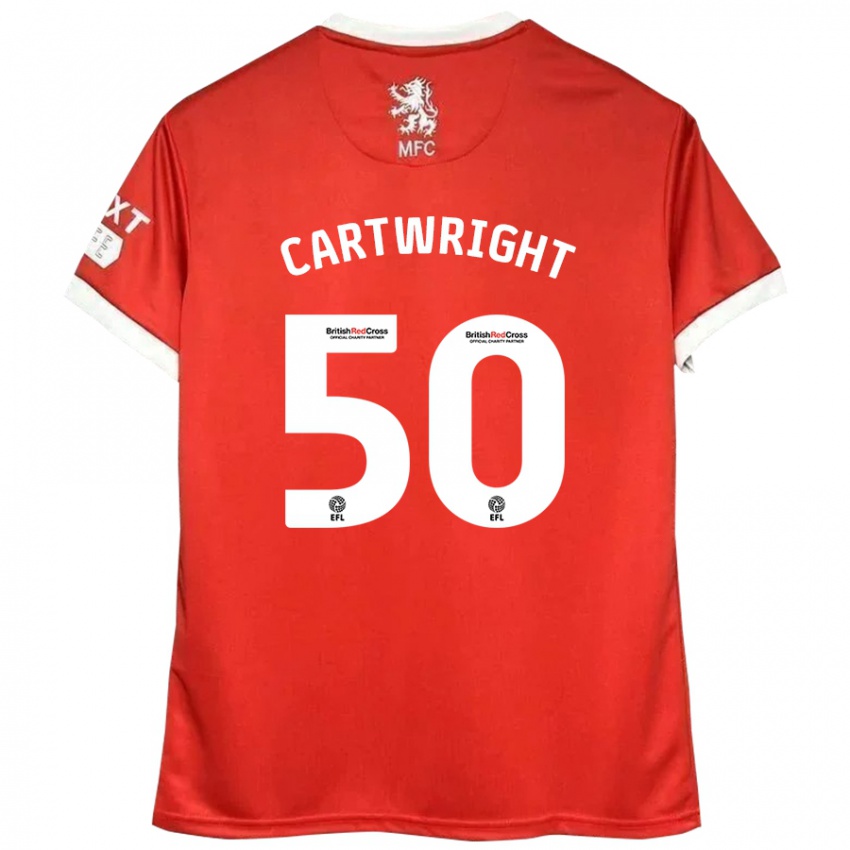 Kinder Fin Cartwright #50 Rot Weiß Heimtrikot Trikot 2024/25 T-Shirt Schweiz