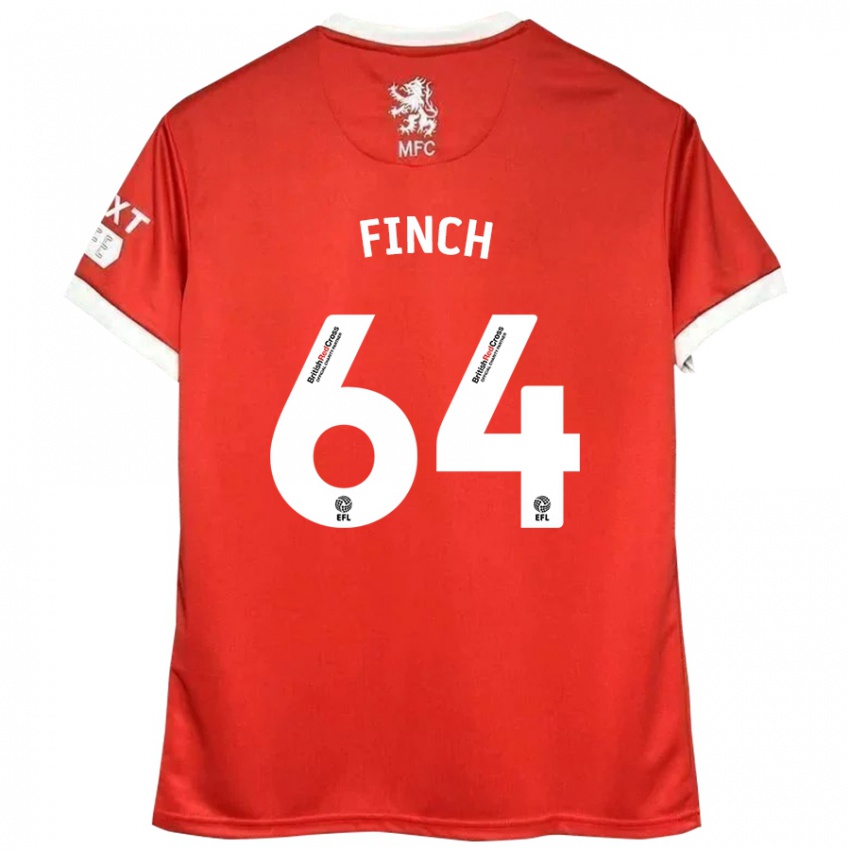 Kinder Sonny Finch #64 Rot Weiß Heimtrikot Trikot 2024/25 T-Shirt Schweiz