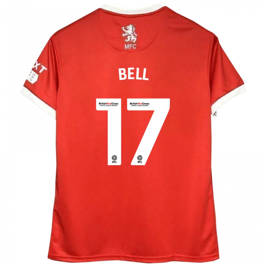 Kinder Millie Bell #17 Rot Weiß Heimtrikot Trikot 2024/25 T-Shirt Schweiz