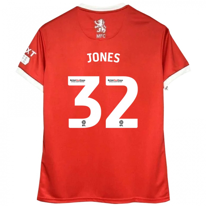 Kinder Jamie Jones #32 Rot Weiß Heimtrikot Trikot 2024/25 T-Shirt Schweiz