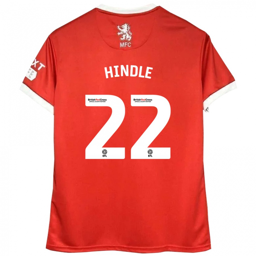 Kinder Rachel Hindle #22 Rot Weiß Heimtrikot Trikot 2024/25 T-Shirt Schweiz