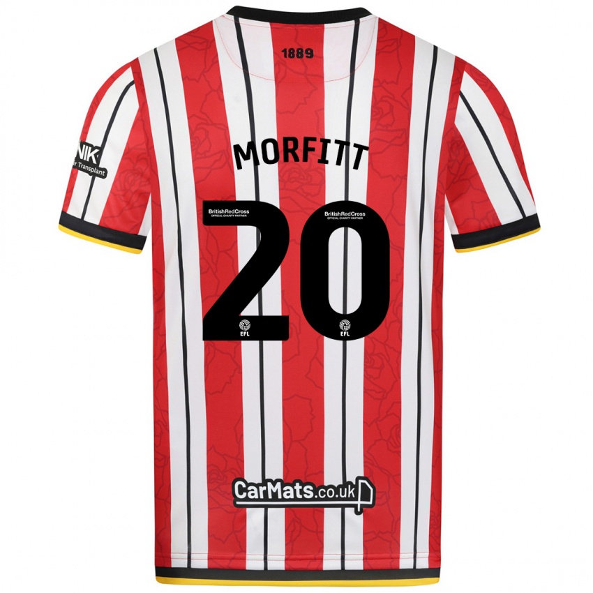 Kinder Izzy Morfitt #20 Rot Weiße Streifen Heimtrikot Trikot 2024/25 T-Shirt Schweiz