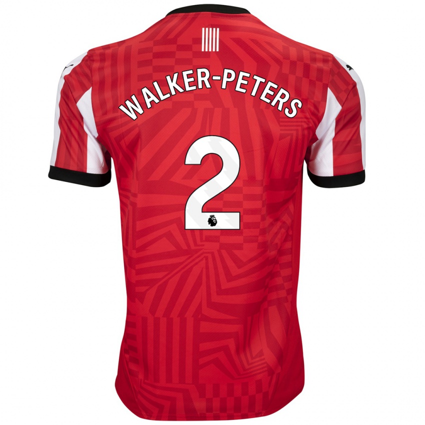 Kinder Kyle Walker-Peters #2 Rot Weiß Heimtrikot Trikot 2024/25 T-Shirt Schweiz