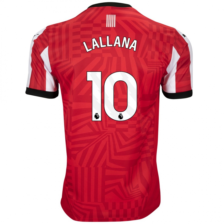 Enfant Maillot Adam Lallana #10 Rouge Blanc Tenues Domicile 2024/25 T-Shirt Suisse