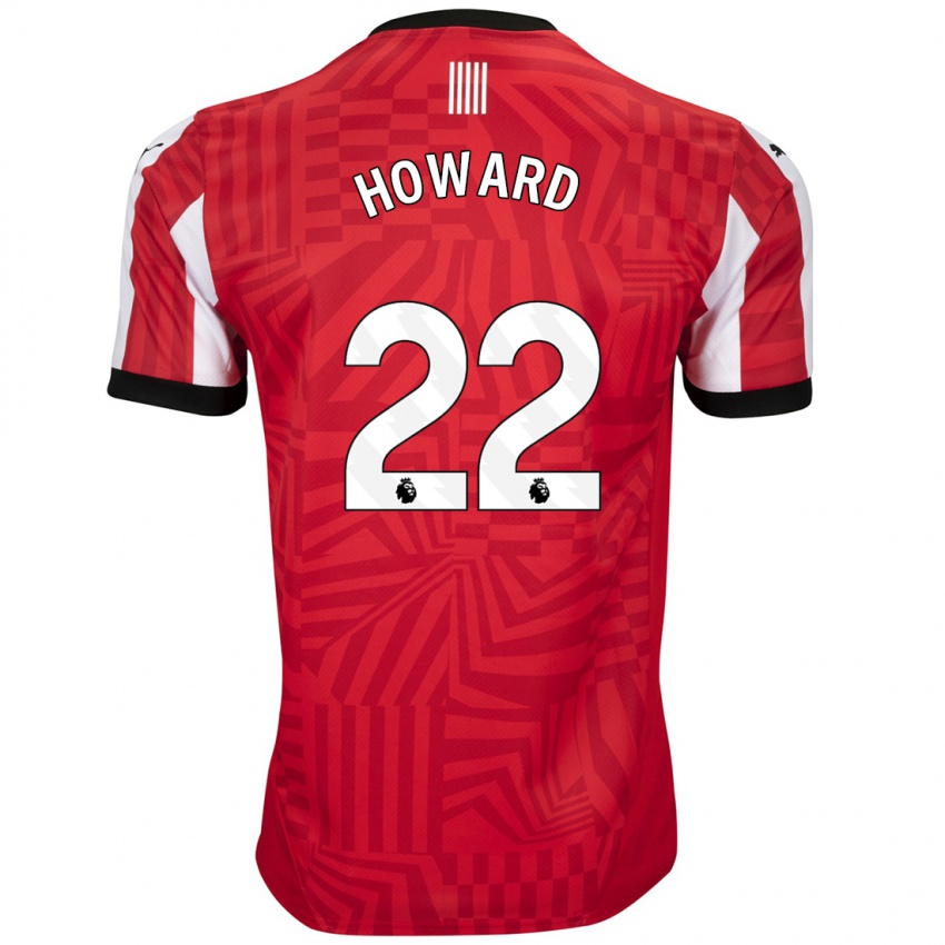 Enfant Maillot Bethany-May Howard #22 Rouge Blanc Tenues Domicile 2024/25 T-Shirt Suisse