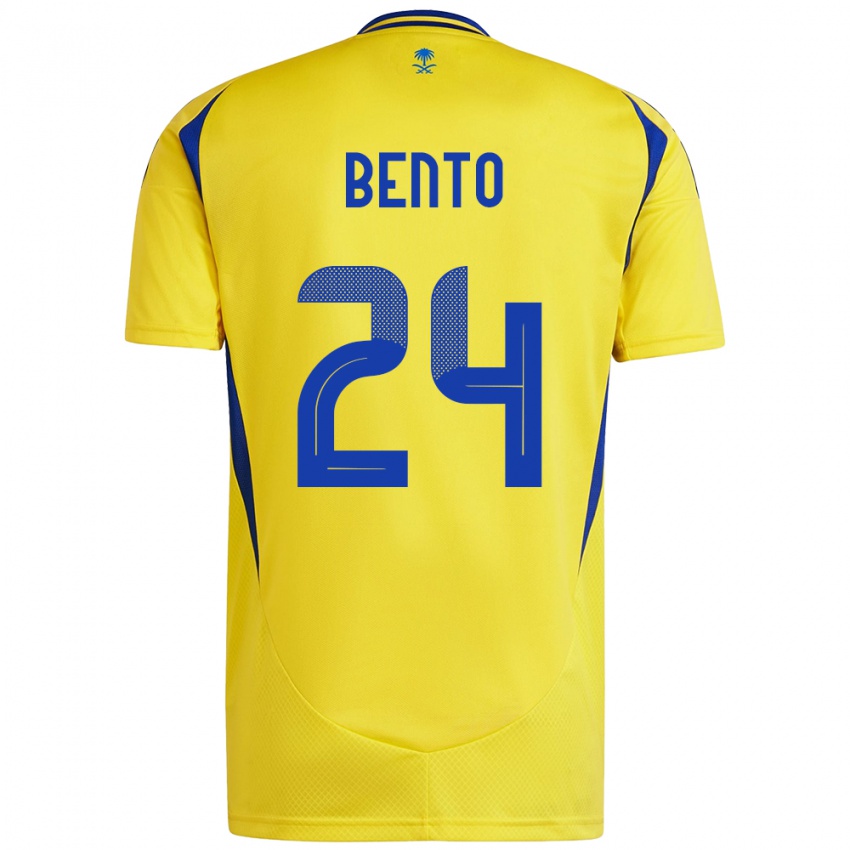 Enfant Maillot Bento #24 Jaune Bleu Tenues Domicile 2024/25 T-Shirt Suisse