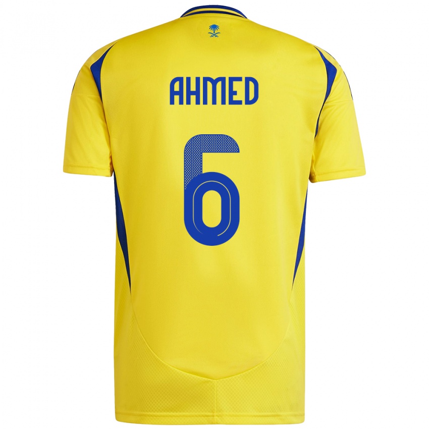 Kinder Aseel Ahmed #6 Gelb Blau Heimtrikot Trikot 2024/25 T-Shirt Schweiz