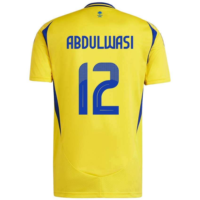 Enfant Maillot Dalal Abdulwasi #12 Jaune Bleu Tenues Domicile 2024/25 T-Shirt Suisse