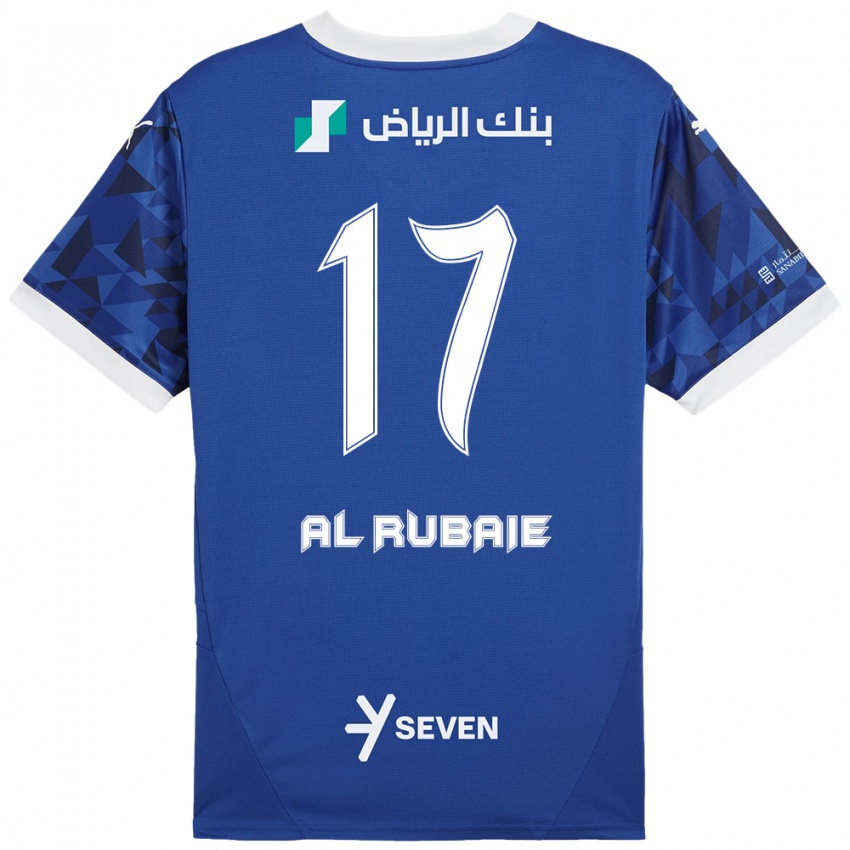 Kinder Mohammed Al-Rubaie #17 Dunkelblau Weiß Heimtrikot Trikot 2024/25 T-Shirt Schweiz