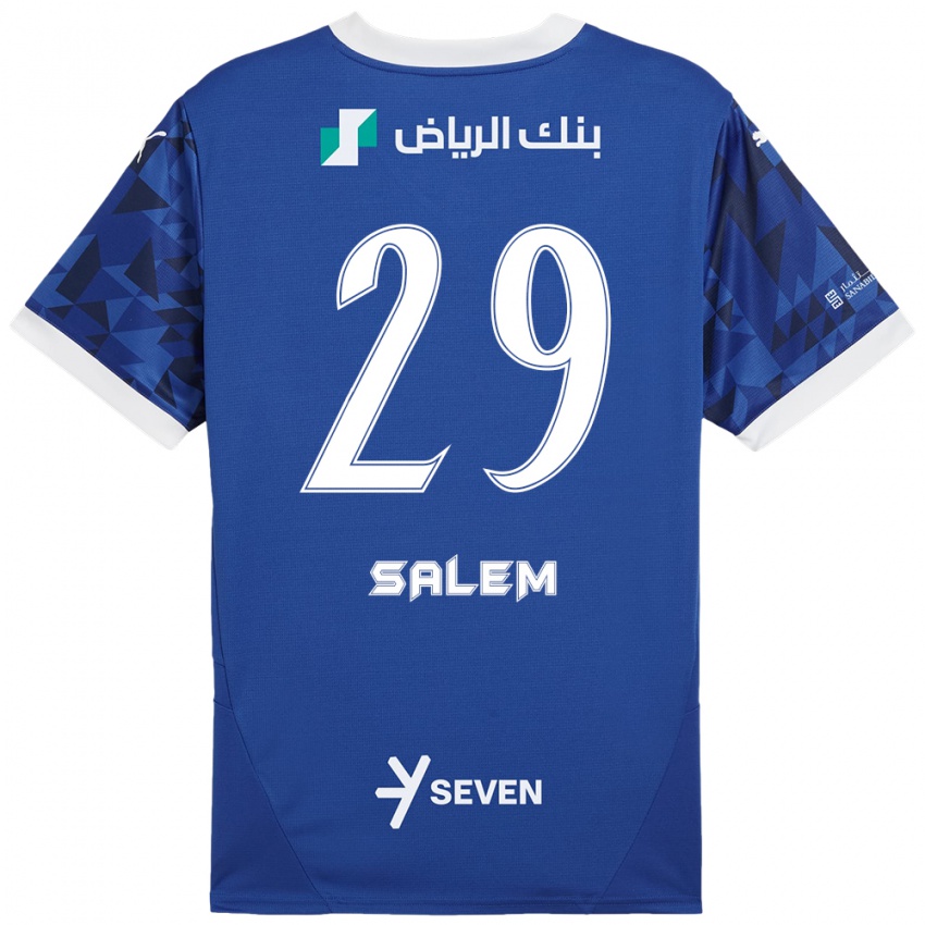 Kinder Salem Al-Dawsari #29 Dunkelblau Weiß Heimtrikot Trikot 2024/25 T-Shirt Schweiz