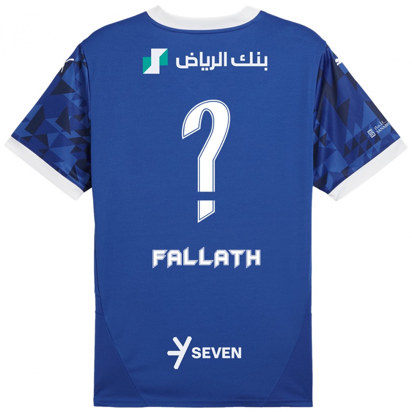 Kinder Fahad Fallath #0 Dunkelblau Weiß Heimtrikot Trikot 2024/25 T-Shirt Schweiz