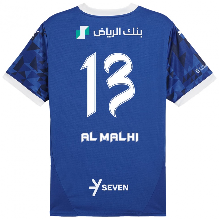 Kinder Al Muhra Al-Malhi #13 Dunkelblau Weiß Heimtrikot Trikot 2024/25 T-Shirt Schweiz