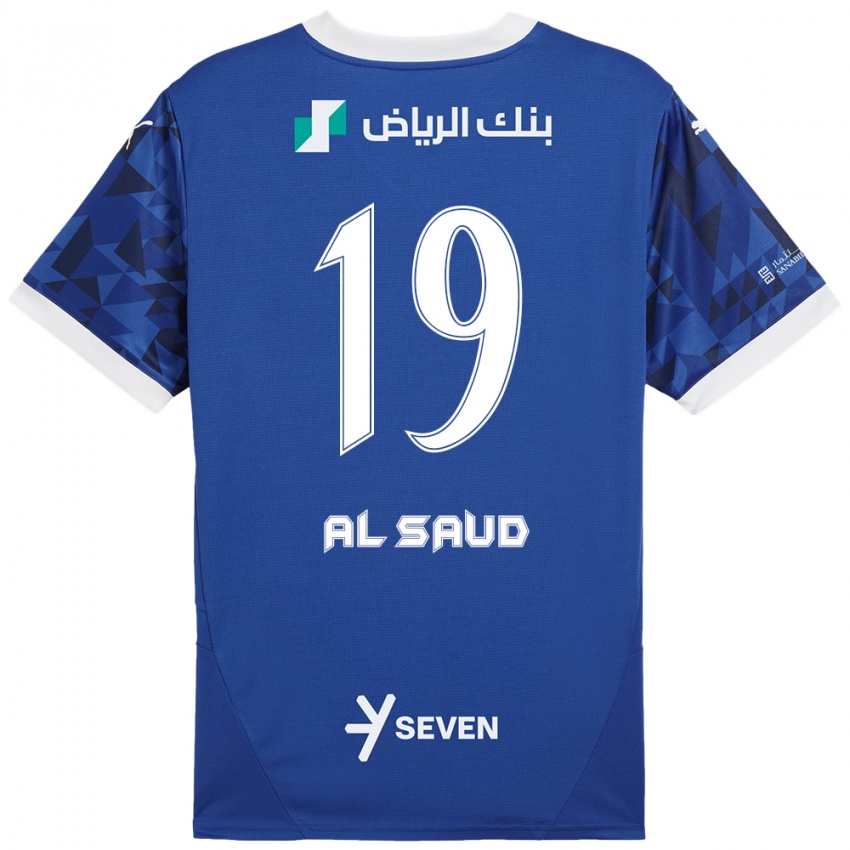 Kinder Manal Al Saud #19 Dunkelblau Weiß Heimtrikot Trikot 2024/25 T-Shirt Schweiz