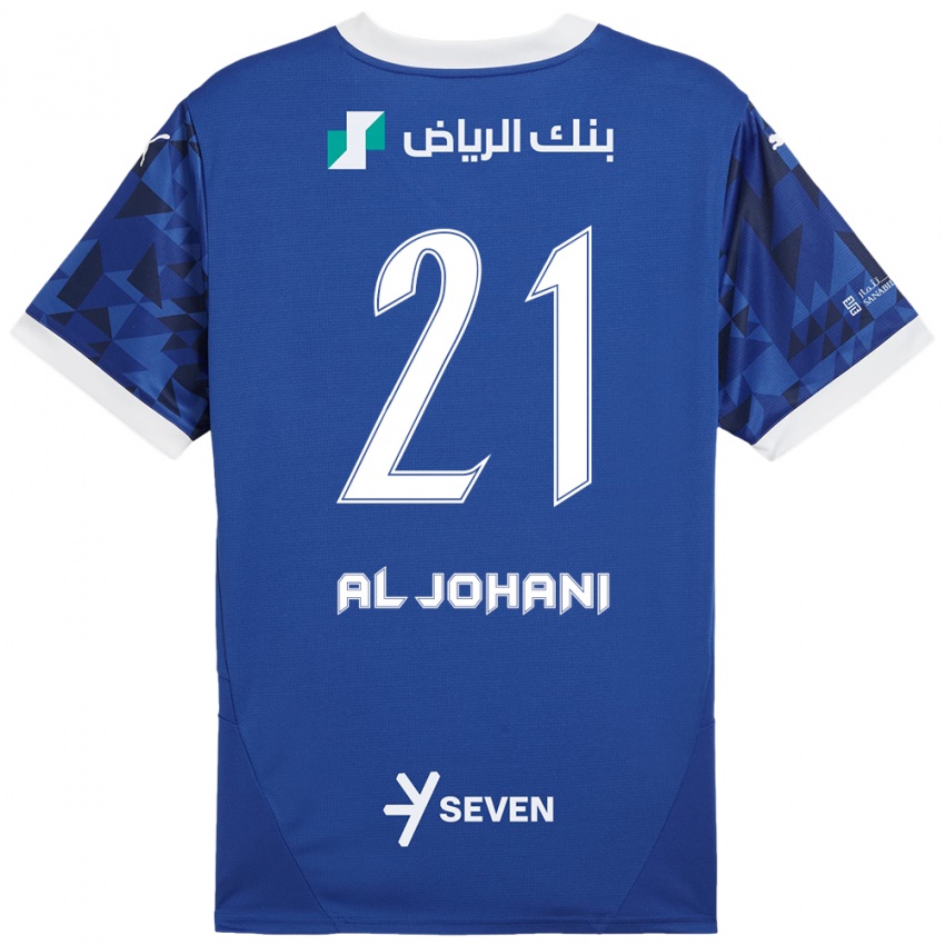 Kinder Joury Al-Johani #21 Dunkelblau Weiß Heimtrikot Trikot 2024/25 T-Shirt Schweiz