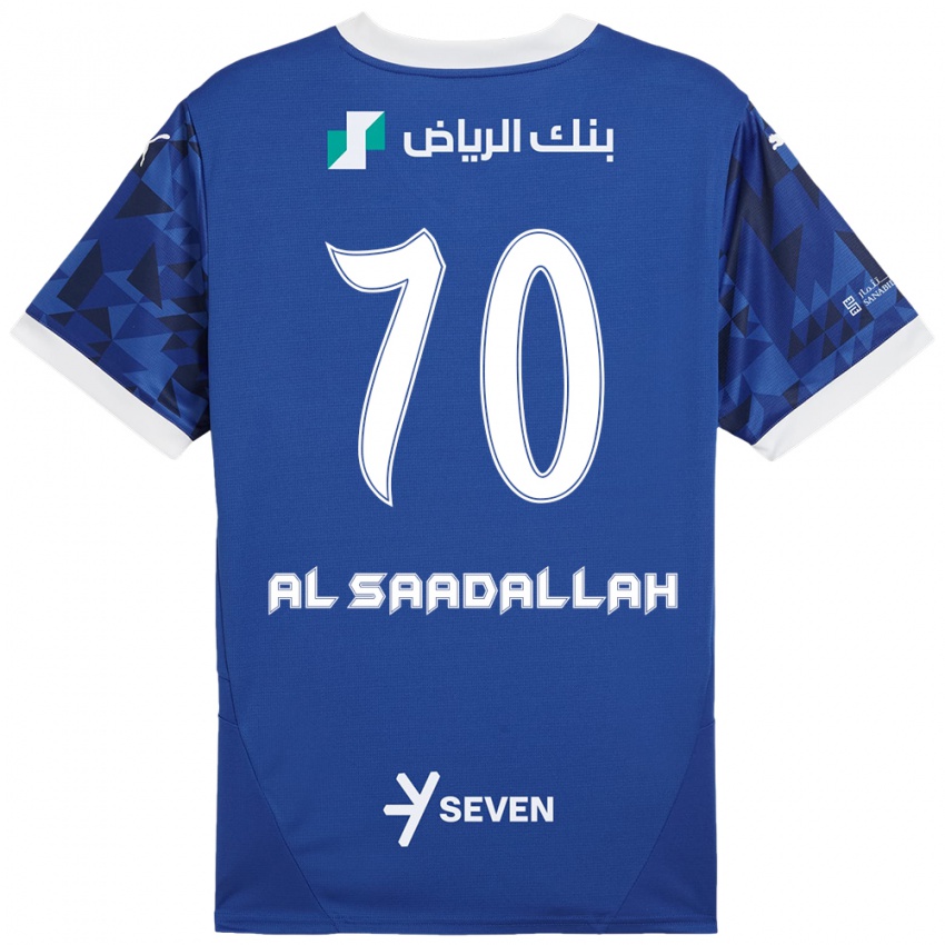 Kinder Hessa Al-Saadallah #70 Dunkelblau Weiß Heimtrikot Trikot 2024/25 T-Shirt Schweiz