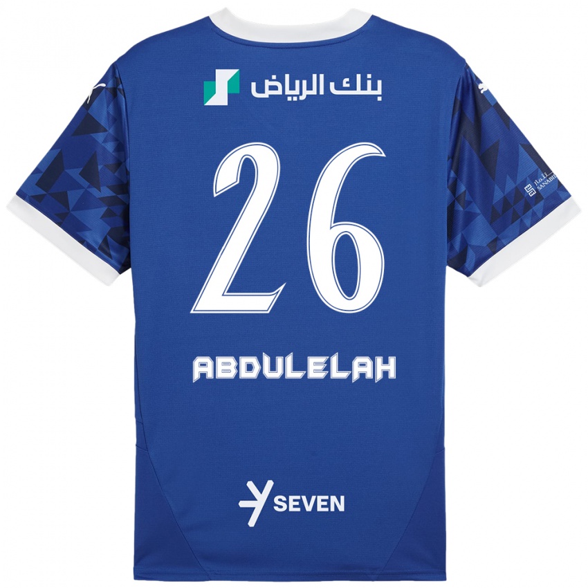 Kinder Abdulelah Al-Malki #26 Dunkelblau Weiß Heimtrikot Trikot 2024/25 T-Shirt Schweiz