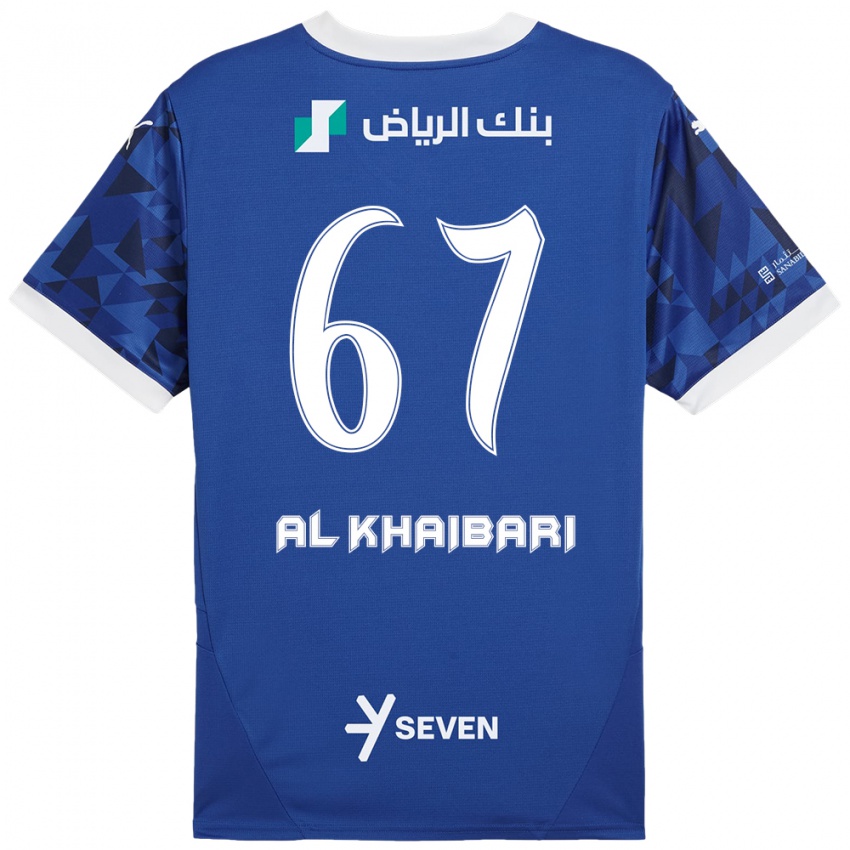 Kinder Mohammed Al-Khaibari #67 Dunkelblau Weiß Heimtrikot Trikot 2024/25 T-Shirt Schweiz